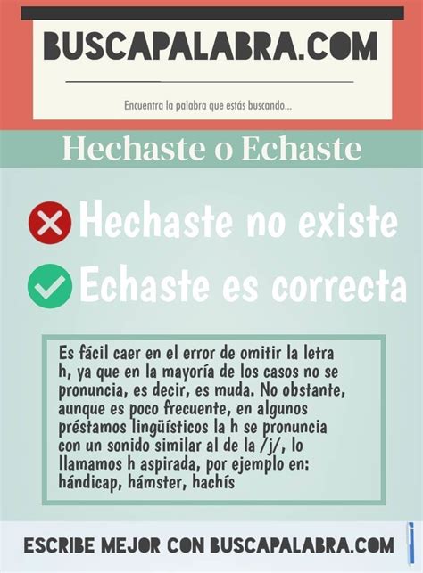 hechaste o echaste|echaste o hechaste